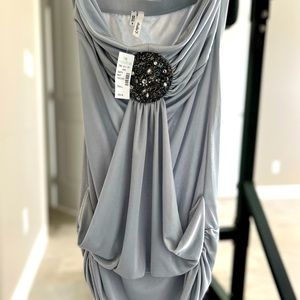 Strapless dress shirt. Size M. Maurices gray in color